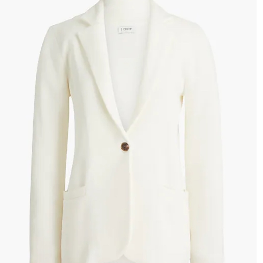 NWT J. Crew factory schoolboy sweater blazer - Ivory Size PXXS